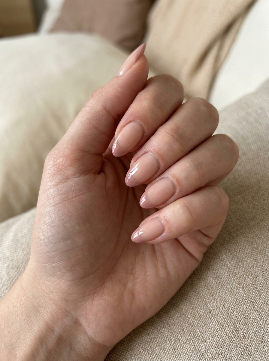 Blush French Tip Nails als Back to School Nails Inspiration 2026
